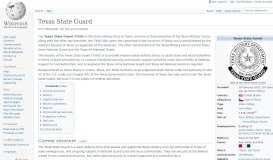 
							         Texas State Guard - Wikipedia								  
							    