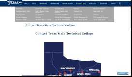 
							         Texas State Technical College | About TSTC | Contact Texas State ...								  
							    