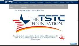 
							         Texas State Technical College | The TSTC Foundation | TSTC ...								  
							    