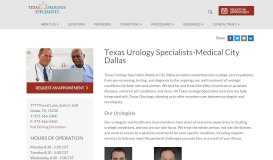 
							         Texas Urology Specialists-Medical City Dallas | Texas Urology ...								  
							    