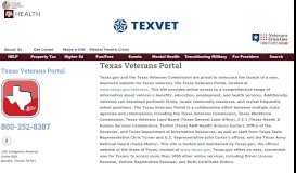 
							         Texas Veterans Portal | TexVet								  
							    