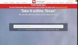 
							         Texas.gov | The Official Website of the State of Texas								  
							    