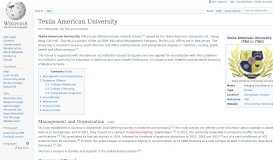 
							         Texila American University - Wikipedia								  
							    