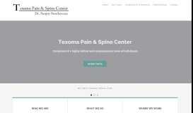 
							         Texoma Pain & Spine Center | Dr. Sanjoy Sundaresan								  
							    