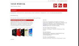 
							         TEXT PORTAL - Text und Werbeagentur - Startseite								  
							    