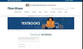 
							         Textbook Buyback - Titan Shops								  
							    