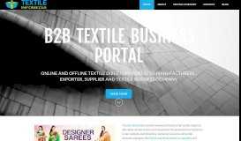 
							         Textile b2b portal Supplier , manufacturer and exporter directory ...								  
							    