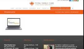 
							         TFC patient portal - Total Family Care								  
							    