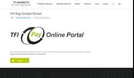 
							         TFI Pay Online Portal | Payment Services | TFI Markets								  
							    