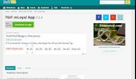 
							         TGIF mLoyal App 3.2.4 Free Download								  
							    