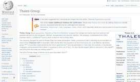 
							         Thales Group - Wikipedia								  
							    