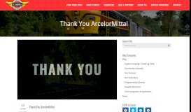 
							         Thank You ArcelorMittal - Cuyahoga Valley Scenic Railroad								  
							    