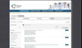 
							         Thank you for your interest in a career with Tenet Healthcare ...								  
							    
