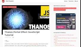 
							         Thanos Portal Effect JavaScript Tutorial | Red Stapler								  
							    