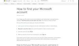 
							         That Microsoft account doesn't exist - Microsoft Support								  
							    