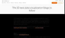 
							         The 10 best data visualization blogs to follow | Tableau Software								  
							    
