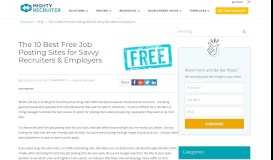 
							         The 10 Best Free Job Posting Sites for Savvy Recruiters & Employers ...								  
							    