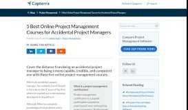 
							         The 10 Best Online Project Management Courses - Capterra Blog								  
							    