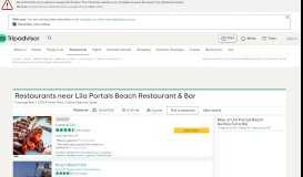 
							         The 10 Best Restaurants Near Lila Portals Beach Restaurant & Bar								  
							    