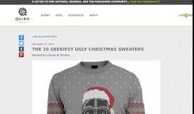 
							         The 10 Geekiest Ugly Christmas Sweaters | Quirk Books : Publishers ...								  
							    