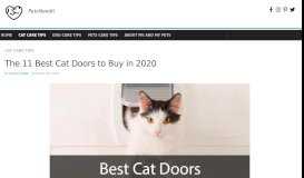 
							         The 11 Best Cat Doors to Buy in 2019 | PetsNeedIt								  
							    