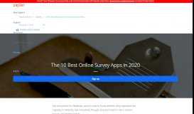 
							         The 11 Best Online Survey Apps in 2019 - The Ultimate Guide to ...								  
							    