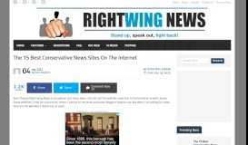 
							         The 15 Best Conservative News Sites On The Internet | John Hawkins ...								  
							    