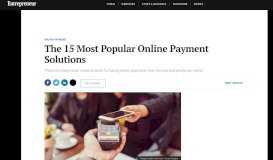 
							         The 15 Most Popular Online Payment Solutions - Entrepreneur								  
							    