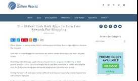 
							         The 17 Best Cash Back Apps To Earn Free Rewards For ...								  
							    