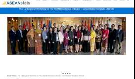 
							         The 1st Regional Workshop on The ASEAN Statistical Indicator ...								  
							    