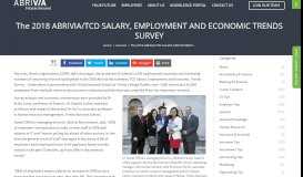 
							         The 2018 ABRIVIA/TCD SALARY, EMPLOYMENT AND ECONOMIC ...								  
							    