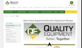 
							         The 2018 Merger - Quality Equipment LLC								  
							    