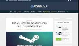 
							         The 25 Best Games for Linux and Steam Machines - FOSSMint								  
							    