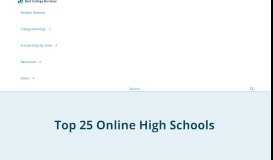 
							         The 25 Best Online High Schools 2019 - Best College Reviews								  
							    