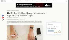 
							         The 25 Best Wedding Planning Websites and Apps for Every Kind of ...								  
							    
