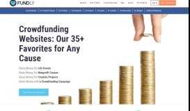 
							         The 40+ Best Crowdfunding Websites for Raising Money - Fundly's Blog								  
							    