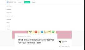 
							         The 5 Best TopTracker Alternatives for Your Remote Team								  
							    