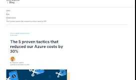 
							         The 5 proven tactics that reduced our Azure costs by 30% - ShareGate								  
							    
