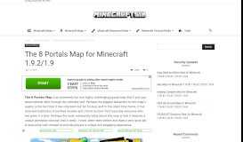 
							         The 8 Portals Map for Minecraft 1.9.2/1.9 | MinecraftSix								  
							    