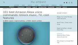 
							         The 80 best Amazon Alexa voice commands - The Ambient								  
							    