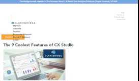 
							         The 9 Coolest Features of CX Studio | | Clarabridge								  
							    