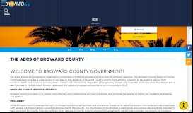 
							         The ABCs of Broward County Employment								  
							    