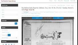 
							         The Abilene Daily Reporter (Abilene, Tex.) - The Portal to Texas History								  
							    