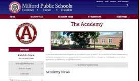 
							         The Academy - Milford Public Schools								  
							    