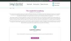 
							         The Academy Supporting Your Development - mydentist.co.uk								  
							    
