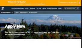 
							         The Admission Process : Tacoma Community College								  
							    