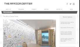
							         The Africa Center Portal								  
							    
