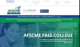 
							         The AFSCME Free College Benefit								  
							    