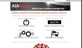 
							         The AIA Trust - The AIA Trust—Where Smart Architects Manage Risk								  
							    