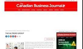 
							         The Altrom Group, The Canadian Business Journal								  
							    